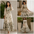 Women’s Floral Printed Long Maxi Dress