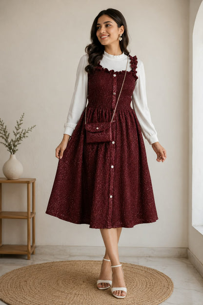 Premium Pinafore Dress