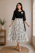 Élan Embellished A-Line Dress