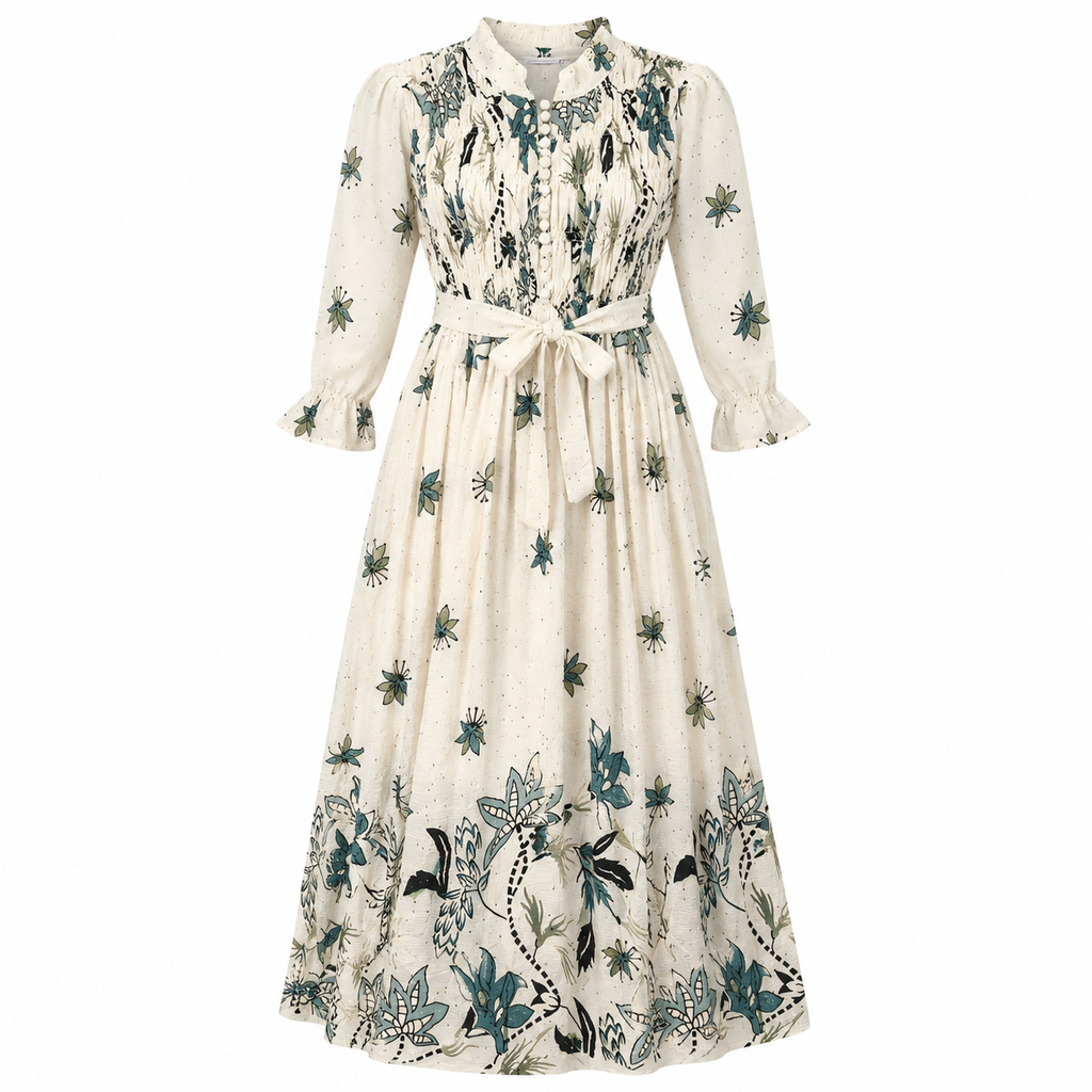 Women’s Floral Printed Long Maxi Dress