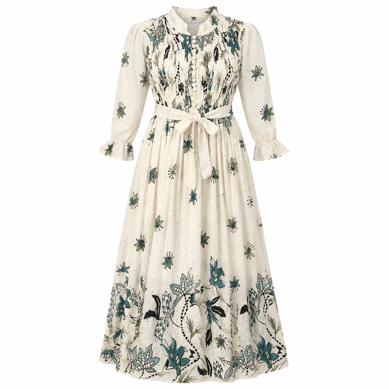 Women’s Floral Printed Long Maxi Dress
