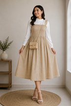 Premium Pinafore Dress